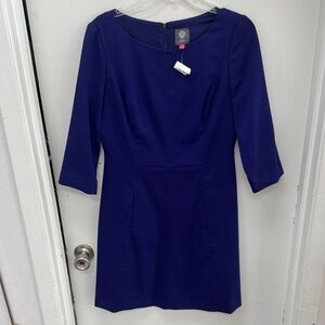 Vince Camuto Purple Long Sleeve Dress Size 10